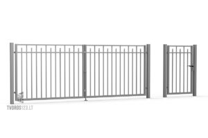 Dekoratyvinės metalinės tvoros segmentai ir varteliai Residence 022