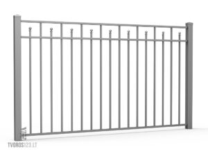 Dekoratyvinės metalinės tvoros segmentas Residence 021