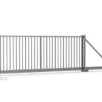 Dekoratyvinės metalinės tvoros vartai Security 024