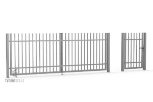 Metalinės tvoros segmentai ir varteliai Prestige 022